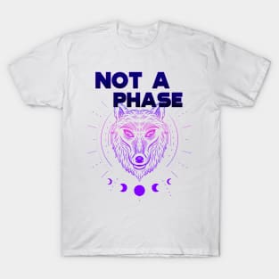 Bisexual Wolf LGBT Not a PHase T-Shirt